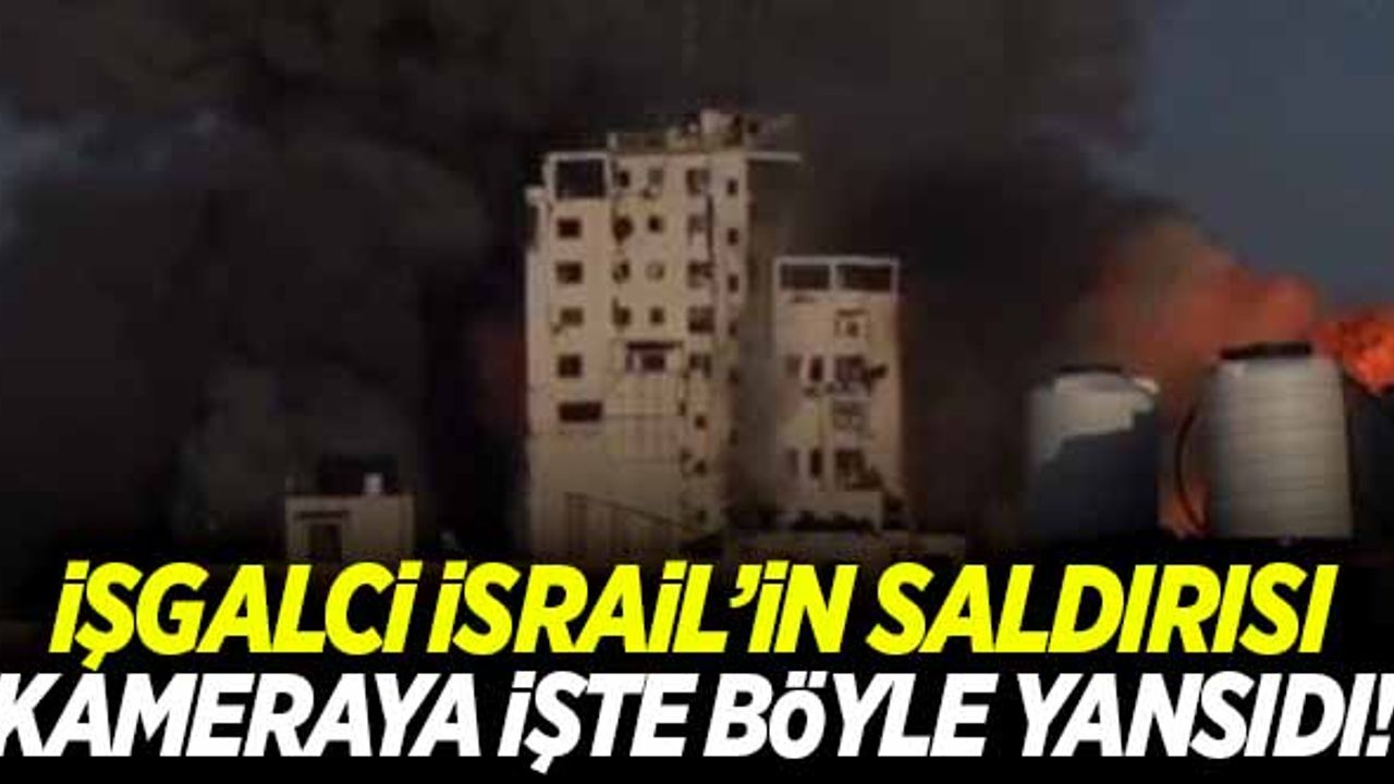 İşgalci güçlerin yaptığı bombardıman saldırısı canlı yayına yansıdı