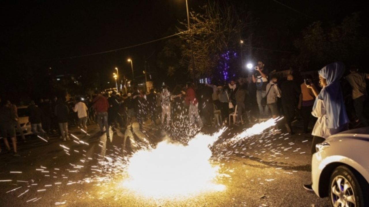İsrail'den Kudüs'teki Şeyh Cerrah Mahallesi'nde düzenlenen tehcir karşıtı gösteriye müdahale