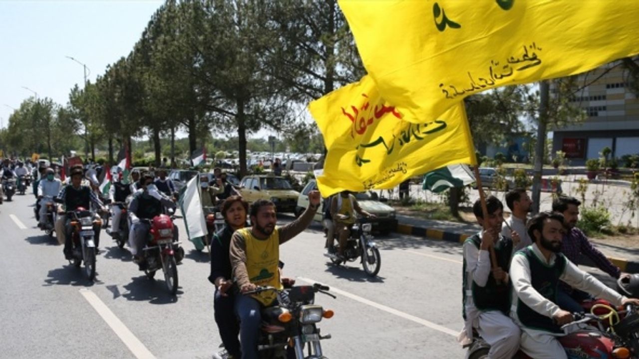 İsrail’in Filistin'e yönelik saldırıları Pakistan'da protesto edildi
