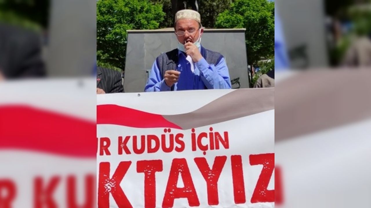 Kars'ta İsrail'in Mescid-i Aksa'ya yönelik saldırıları protesto edildi