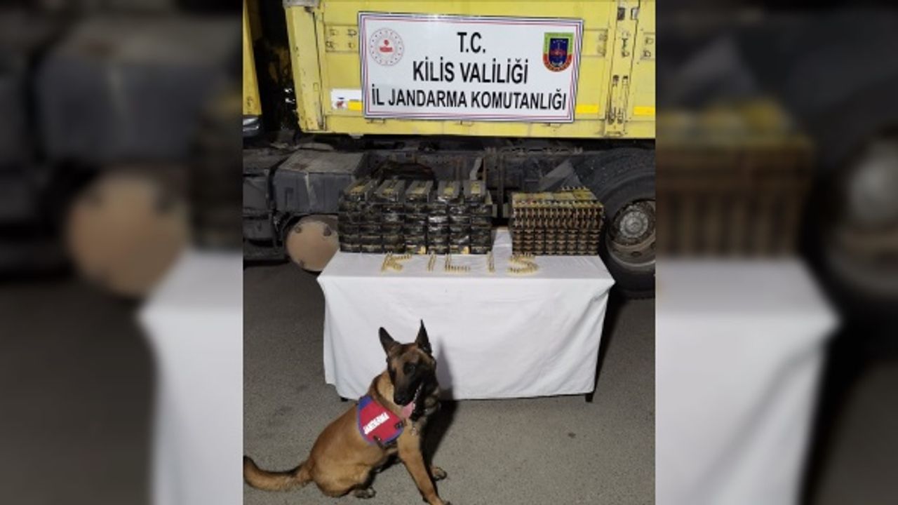 Kilis'te bir TIR'da 33 bin fişek ele geçirildi: 5 gözaltı