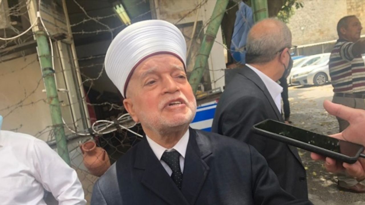 Kudüs ve Filistin Müftüsü Şeyh Hüseyin: Filistinliler, kutsallarını, dinlerini, namuslarını ve şereflerini savunuyor