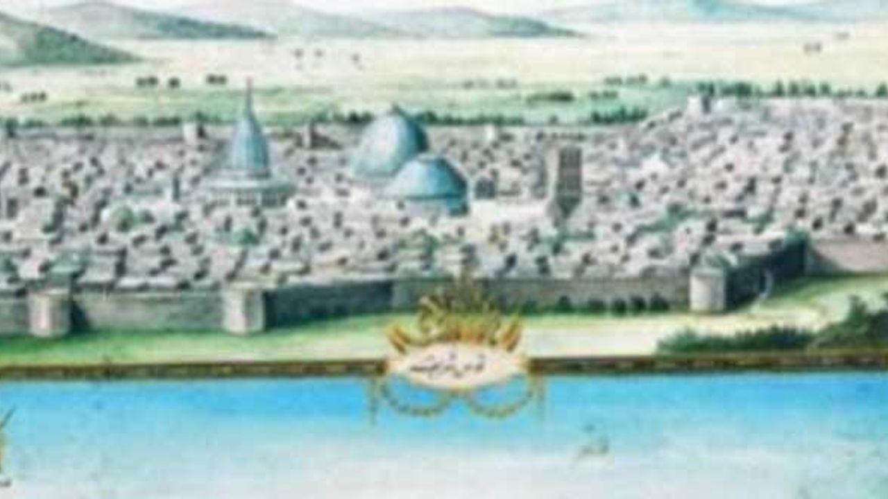 lll. Selim döneminde çizilen, mukaddes şehirler ile İstanbul arasındaki bağı anlatan tablo...
