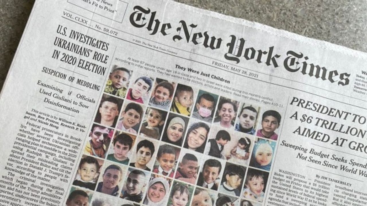 New York Times'ın “Filistinli çocuklar“ manşeti, eski ADL yöneticisini rahatsız etti