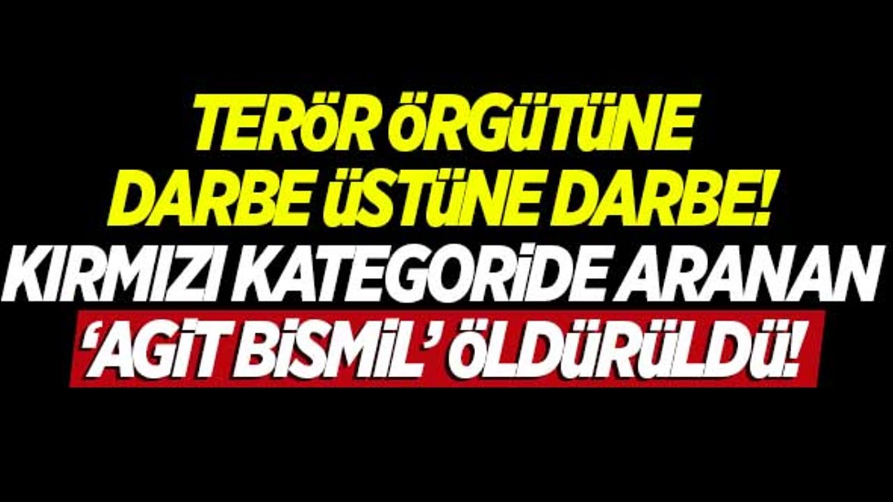 PKK'ya ağır darbeler devam ediyor! 'Kırmızı' kategoride aranan 'Agit Bismil' öldürüldü!