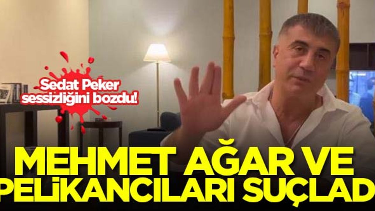 Sedat Peker sessizliğini bozdu! Mehmet Ağar ve Pelikancıları suçladı...