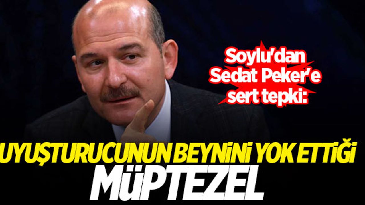 Soylu'dan Sedat Peker'e sert tepki: Uyuşturucunun beynini yok ettiği, müptezel...