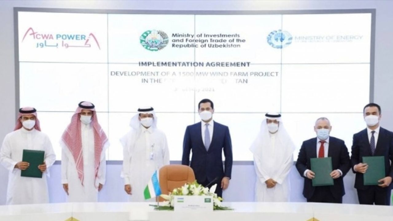 Suudi şirketi ACWA Power, Özbekistan'da Orta Asya'nın en büyük rüzgar santralini kuracak