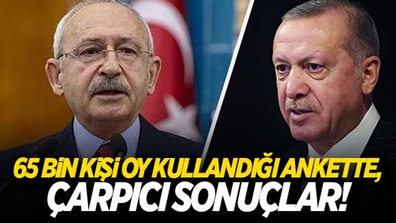 65 bin kişinin oy kullandığı ankette, Kılıçdaroğlu hezimete uğradı!