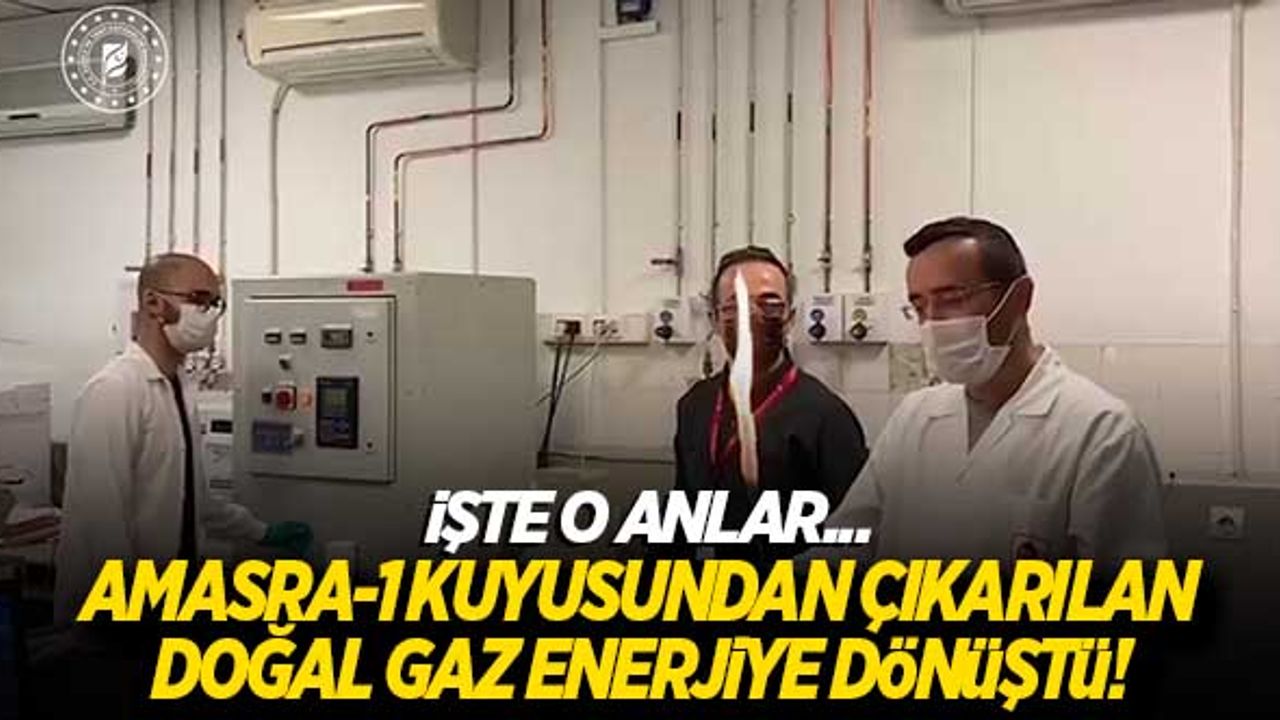 Amasra-1 kuyusundan çıkarılan doğal gaz enerjiye dönüştü! İşte detaylar...