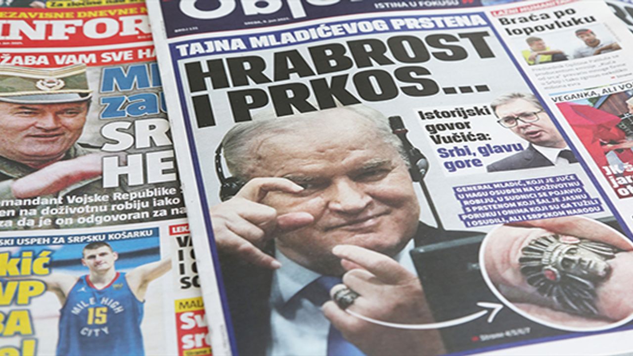 "Bosna Kasabı"nın müebbet cezasının onanması Balkan medyasında geniş yer buldu