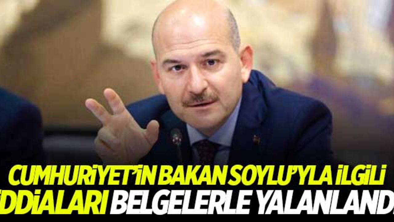 Cumhuriyet'in Süleyman Soylu ile ilgili 'SBK'nın uçağını kullandı' iddialarına belgeli cevap