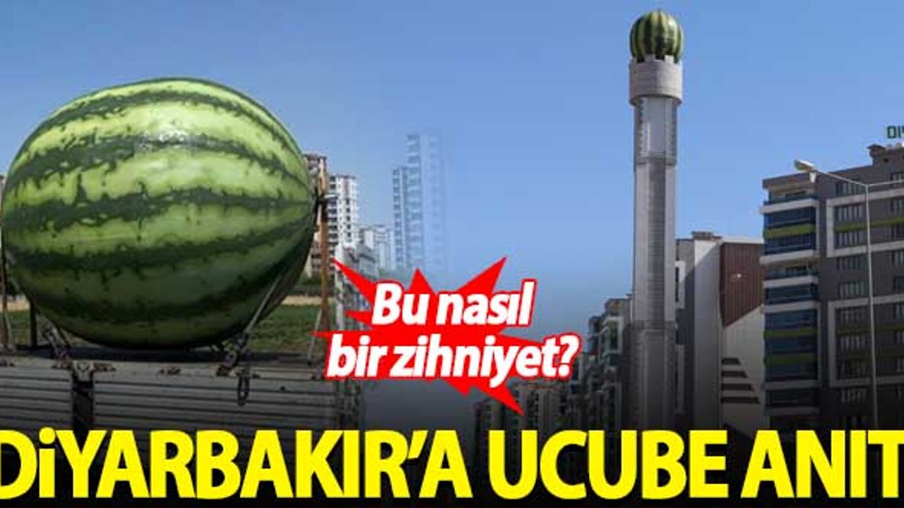Diyarbakır'a ucube anıt! Karpuz görünümlü baz istasyonu...