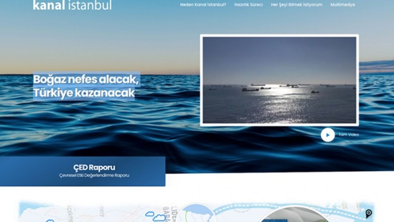 İletişim Başkanı Altun duyurdu: Kanal İstanbul'un internet sitesi açıldı