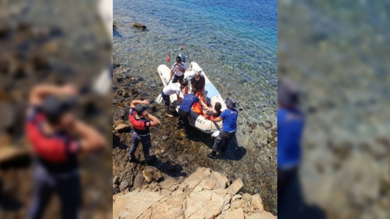 Muğla'da balık tutmaya çalışırken kayalıklara düşen kişi ekiplerce kurtarıldı