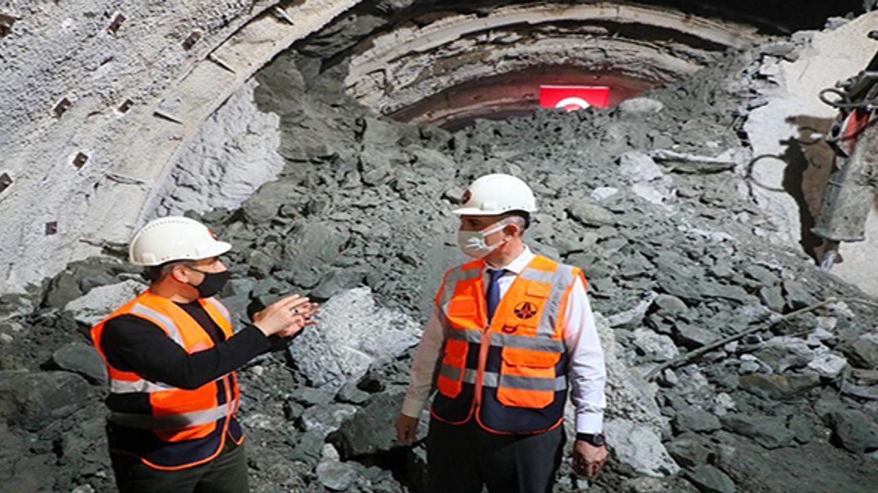 Ordu Çevre Yolu Projesi'ndeki Terzili Tüneli'nde ışık görüldü