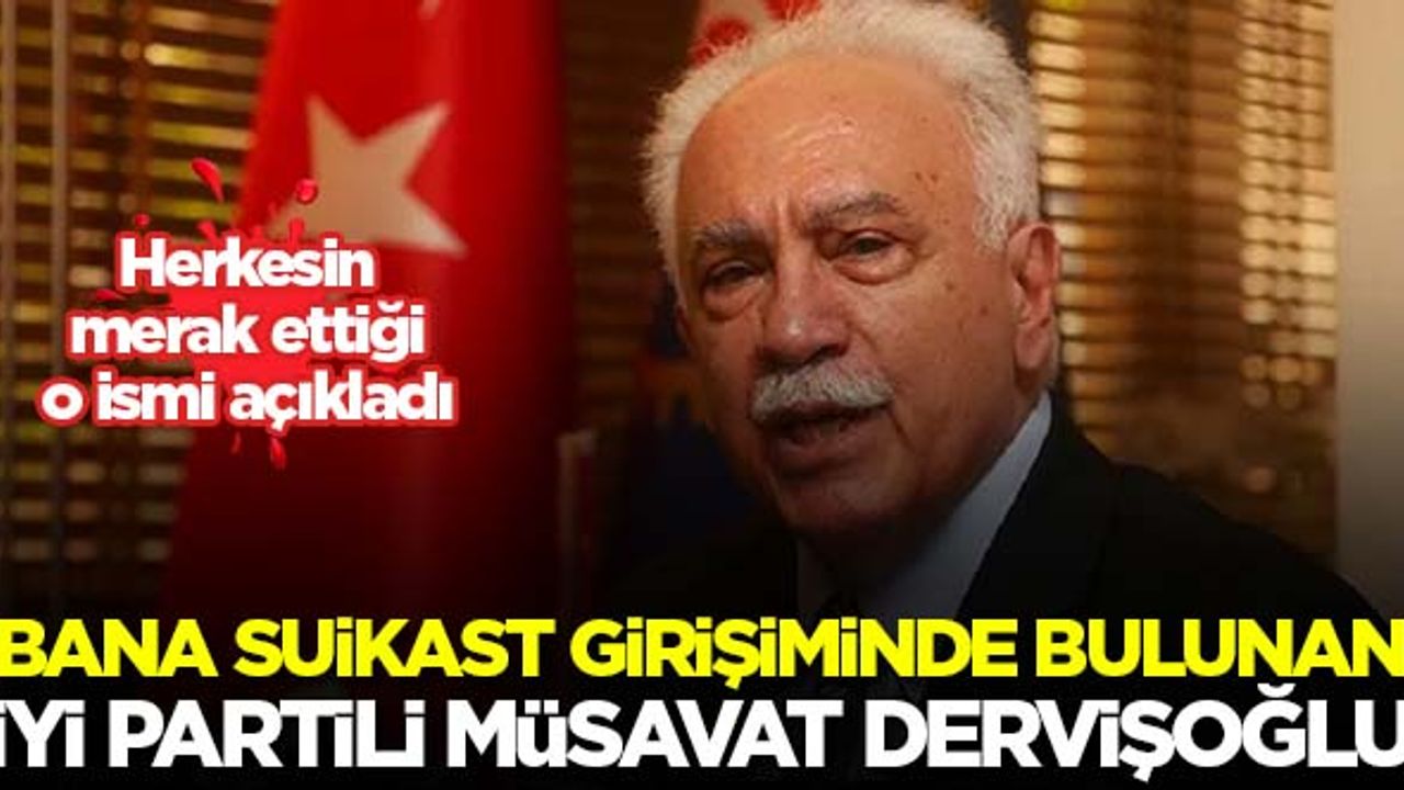 Perinçek: Bana suikast planı yapan kişi İYİ Partili Müsavat Dervişoğlu