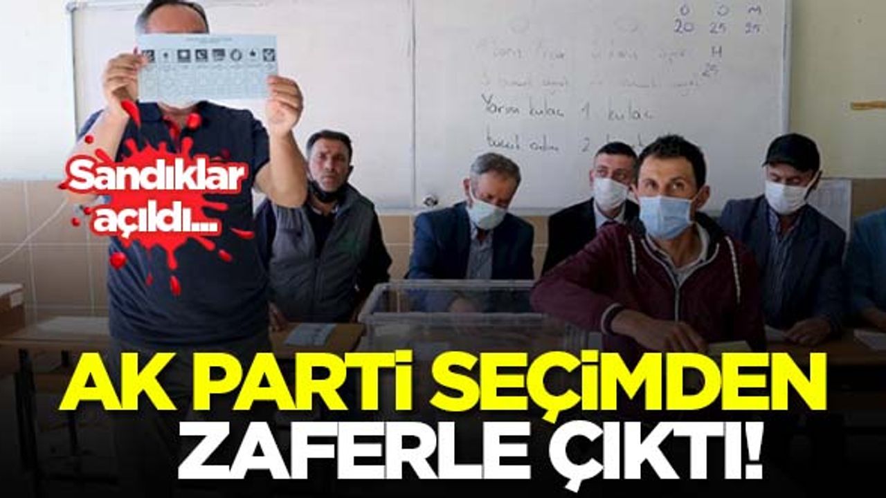 Sandıklar açıldı! AK Parti seçimden zaferle çıktı...