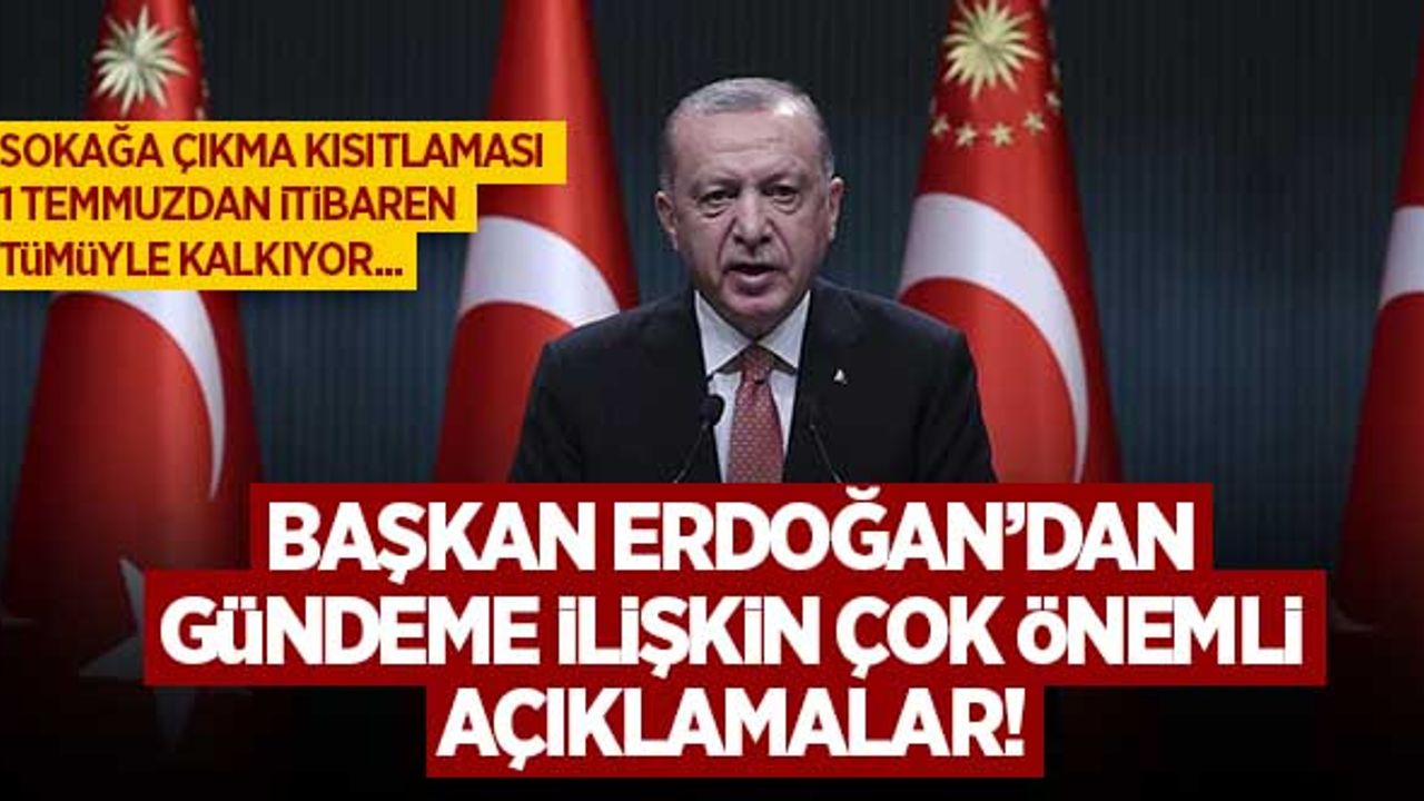 Toplantının ardından, Başkan Erdoğan'dan çok önemli açıklamalar!