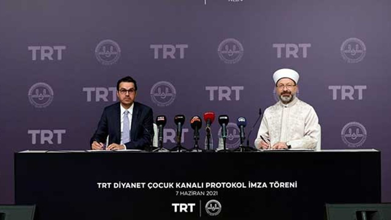 “TRT Diyanet Çocuk Kanalı“ kurulması için protokol imzalandı