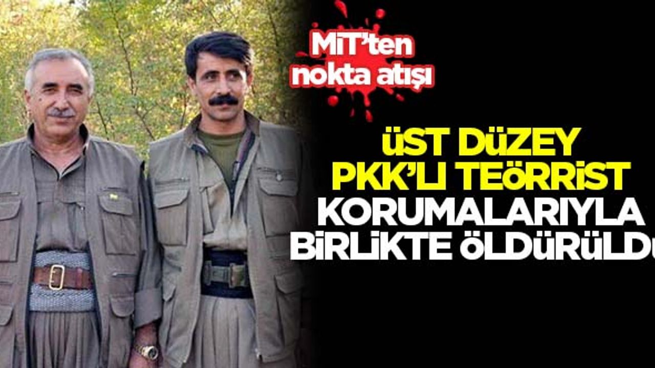 Üst düzey PKK'lı terörist korumalarıyla birlikte öldürüldü