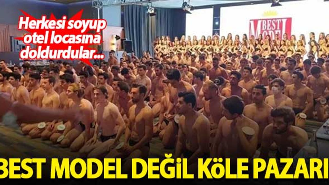 Best model değil köle pazarı! Herkesi soyup otel locasına doldurdular...