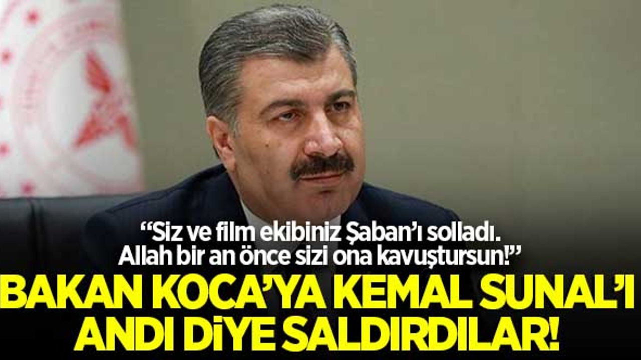 Fahrettin Koca Kemal Sunal'ı andı, sosyal medyada bazı kullanıcılar Bakan Koca'ya saldırdı!