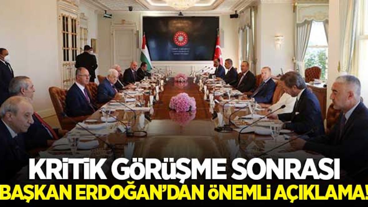 Kritik görüşme sonrası, Cumhurbaşkanı Erdoğan'dan önemli açıklamalar...