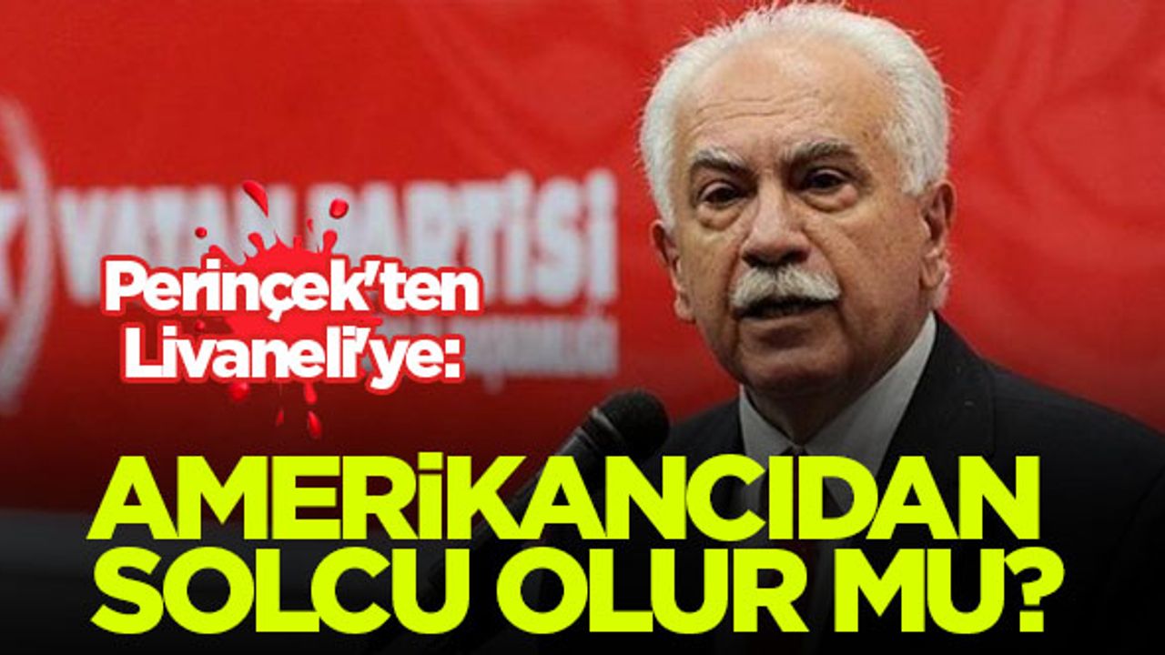 Perinçek'ten Livaneli'ye: Amerikancıdan solcu olur mu?