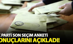 AK Parti son seçim anketi sonuçlarını açıkladı!