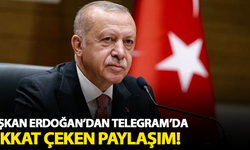 Erdoğan'dan Telegram'da dikkat çeken paylaşım!