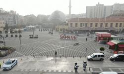 Samsun'da polis kısıtlama denetimlerini drone ile görüntüledi