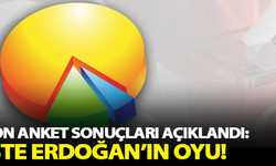 Son anket sonuçları açıklandı: İşte Erdoğan'ın oyu!