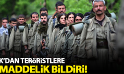 TSK'dan teröristlere 7 maddelik bildiri!