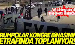 Washington'da hareketli dakikalar! Trumpçılar kongre binasının etrafında toplanıyor...