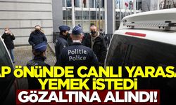 Avrupa Parlamentosu önünde canlı yarasa yemek isteyen' Rus aktivist gözaltına alındı