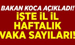 Bakan Koca açıkladı! İşte il il haftalık vaka sayıları...