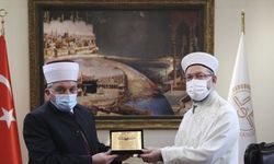 Diyanet İşleri Başkanı Erbaş, Kuzey Makedonya İslam Birliği Başkanı Fetahu ile görüştü