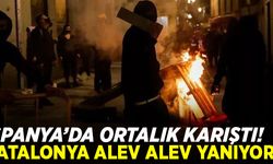İspanya'da ortalık karıştı! Katalonya alev alev yanıyor...