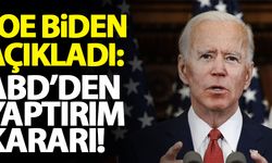 Joe Biden açıkladı! ABD'den yaptırım kararı!