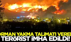 PKK'lı teröristlere orman yakma talimatı veren terörist imha edildi