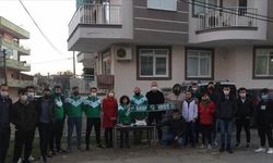 Serik'te bir grup taraftar, otizmli Kuzey Kaan Saka için doğum günü sürprizi yaptı