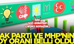 Son anket sonuçları açıklandı! AK Parti ve MHP'nin oyları...