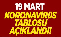 19 Mart koronavirüs tablosu açıklandı!
