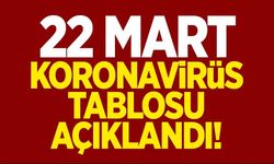 22 Mart koronavirüs tablosu açıklandı!