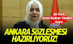 AK Parti Genel Başkan Yardımcısı Kaya: Ankara Sözleşmesi hazırlıyoruz