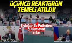 Akkuyu Nükleer Santrali'nin 3. reaktörünün temelini Erdoğan ile Putin attı