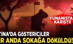 Atina'da göstericiler sokağa döküldü! Yunanistan bir anda karıştı!