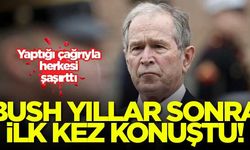 Bush yıllar sonra ilk kez konuştu! Yaptığı çağrıyla herkesi şaşırttı