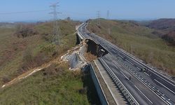 Düzce-Zonguldak yolu çöktü